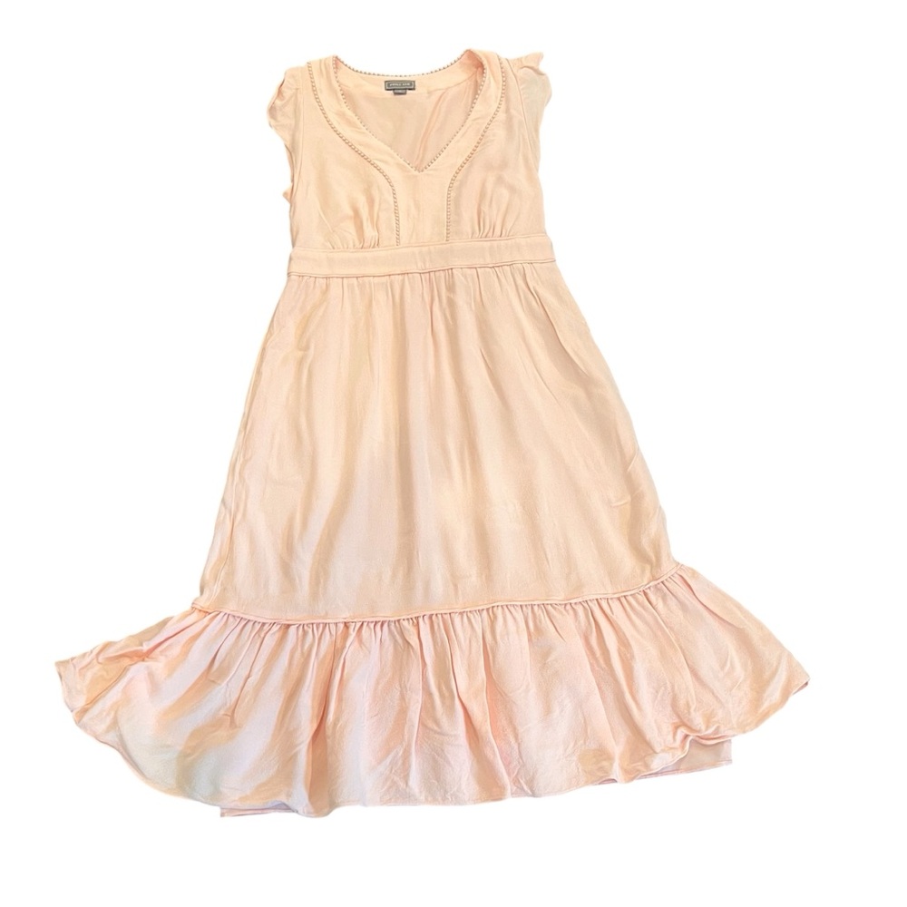 Ponit Sur for J. Crew Peach Midi Dress Boho Cottagecore Size 4